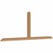 Ekena Millwork Portland Timber Gable Bracket, Western Red Cedar, 108"W x 40"H x 3 1/2"D x 3 1/2"F, 9/12 Pitch GBW108X40X0404POR00SWR - alternate 3
